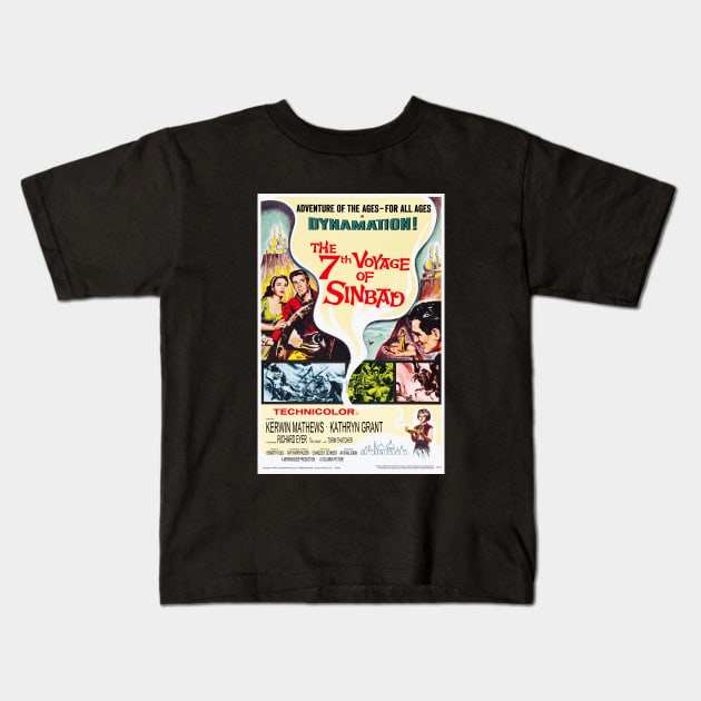 The 7th Voyage of Sinbad Kids T-Shirt by RockettGraph1cs